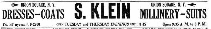 S. Klein on the Square